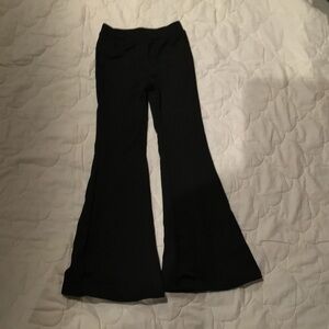 Kids Black Flared Bottoms